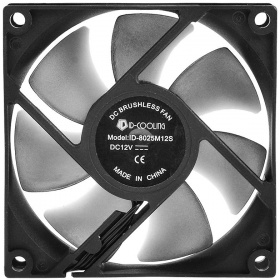 Вентилятор ID-Cooling NO-8025-SD 80x80mm черный 3-pin 21dB 60gr Ret