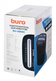 Шредер Buro Home BU-S050C (секр.P-3) фрагменты 5лист. 13лтр. пл.карты
