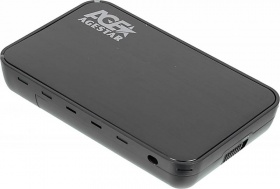 Внешний корпус для HDD AgeStar 3UB3A8-6G SATA II USB3.0 пластик черный 3.5"