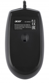 Мышь Acer OMW126 черный оптическая (1000dpi) USB (2but)