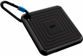 Накопитель SSD Silicon Power USB-C 512Gb SP512GBPSDPC60CK PC60 1.8" черный