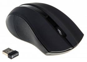 Мышь Оклик 615MW черный оптическая (1200dpi) беспроводная USB для ноутбука (3but)