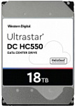Жесткий диск WD SATA-III 18Tb 0F38459 WUH721818ALE6L4 Server Ultrastar DC HC550 (7200rpm) 512Mb 3.5