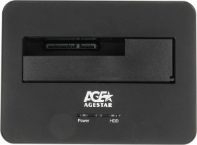 Док-станция для HDD AgeStar 3UBT7 SATA III USB3.0 пластик/алюминий черный 1